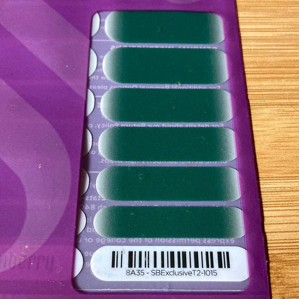 Jamberry Style Box exclusive green with white moons